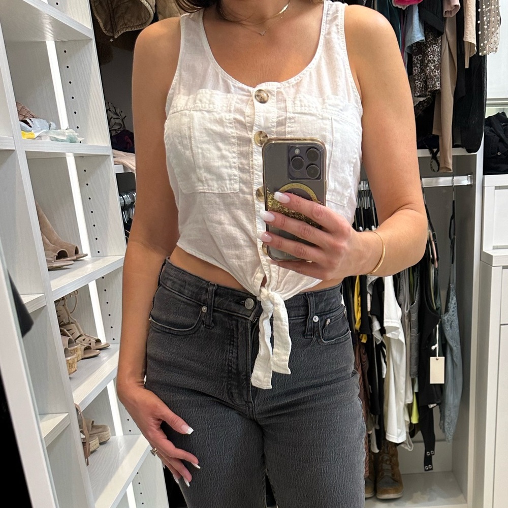 White express top with tie